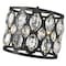 Z-Lite Dealey 3 Light Chandelier, Matte Black + Clear Crystal 6010-12MB - alternate 7